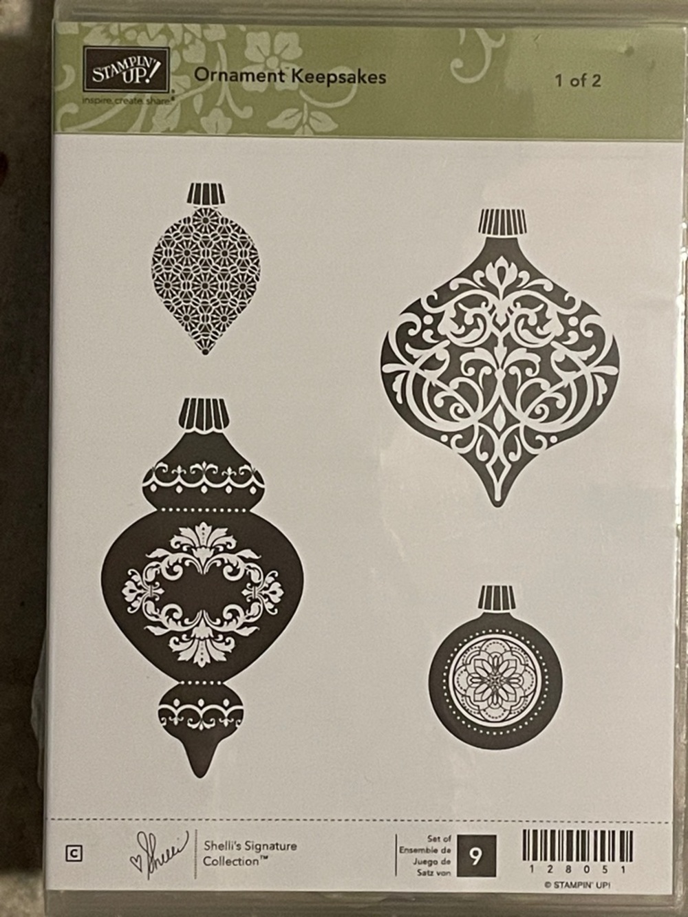 Stampin' Up! Ornament Keepsakes Stamp Set — Black
